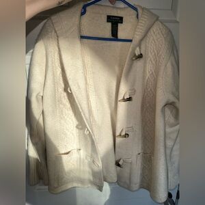 Lauren Ralph Lauren wool cashmere angora toggle coat “medium”